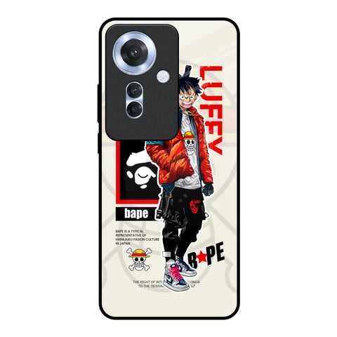 Bape Luffy Glossy Case for Oppo F25 Pro 5G