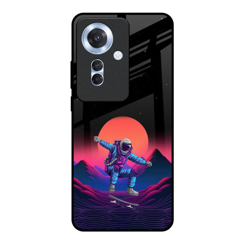 Retro Astronaut Glossy Case for Oppo F25 Pro 5G
