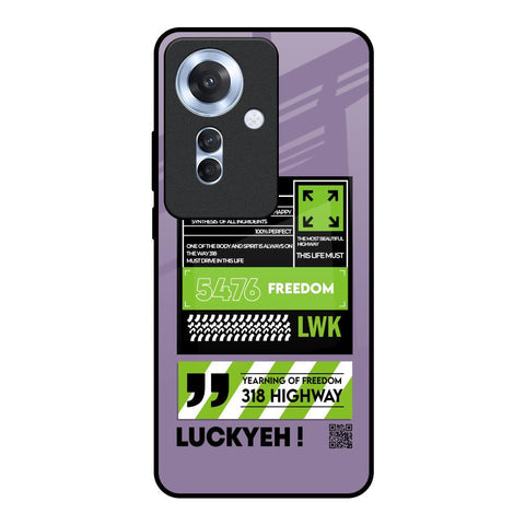 Run & Freedom Glossy Case for Oppo F25 Pro 5G