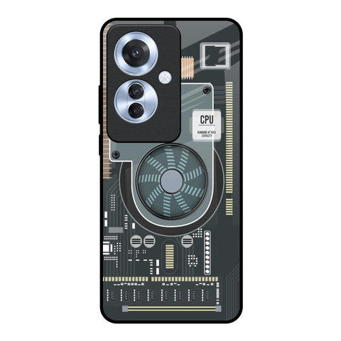 Motherboard Circuit Glossy Case for Oppo F25 Pro 5G
