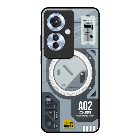 Modern Technology Glossy Case for Oppo F25 Pro 5G