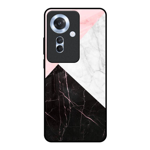 Marble Collage Art Glossy Case For Oppo F25 Pro 5G