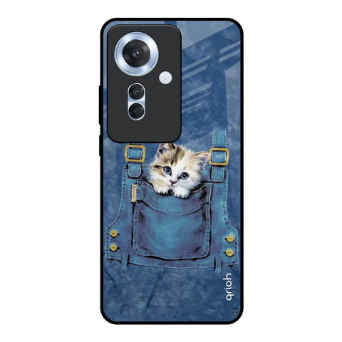 Kitty In Pocket Glossy Case For Oppo F25 Pro 5G