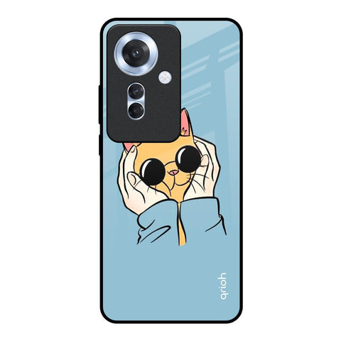 Adorable Cute Kitty Glossy Case For Oppo F25 Pro 5G
