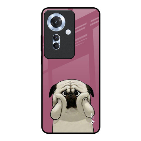 Funny Pug Face Glossy Case For Oppo F25 Pro 5G