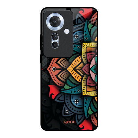Retro Gorgeous Flower Glossy Case for Oppo F25 Pro 5G