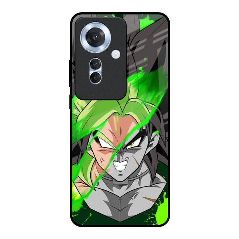 Anime Green Splash Glossy Case for Oppo F25 Pro 5G
