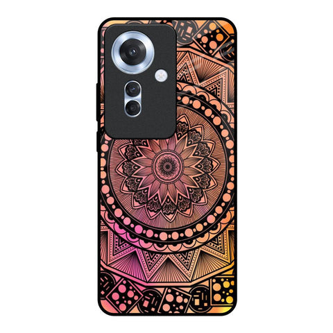 Floral Mandala Glossy Case for Oppo F25 Pro 5G