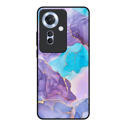 Alcohol ink Marble Glossy Case for Oppo F25 Pro 5G