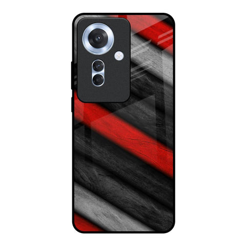 Soft Wooden Texture Glossy Case for Oppo F25 Pro 5G