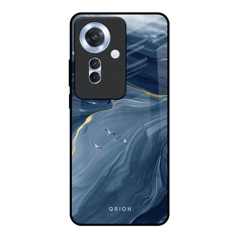 Deep Ocean Marble Glossy Case for Oppo F25 Pro 5G