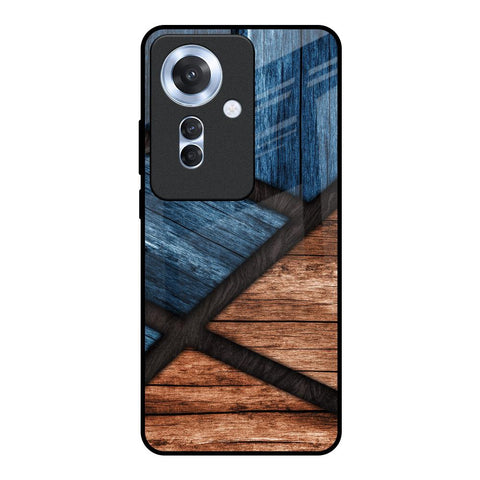 Wooden Tiles Glossy Case for Oppo F25 Pro 5G