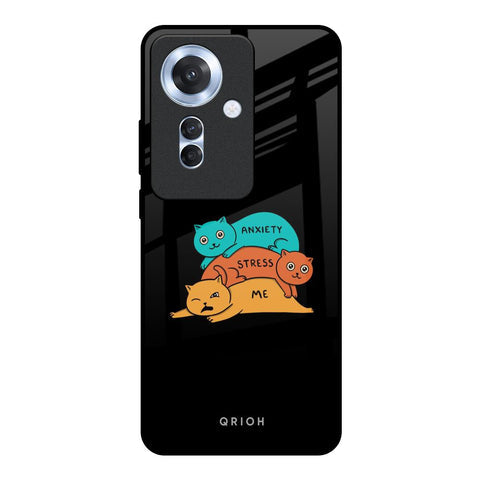 Anxiety Stress Glossy Case for Oppo F25 Pro 5G