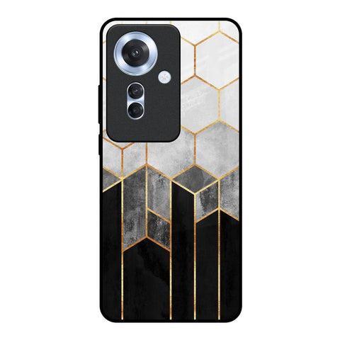 Tricolor Pattern Glossy Case for Oppo F25 Pro 5G