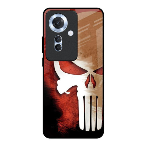 Red Skull Glossy Case for Oppo F25 Pro 5G