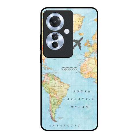Fly Around The World Glossy Case for Oppo F25 Pro 5G