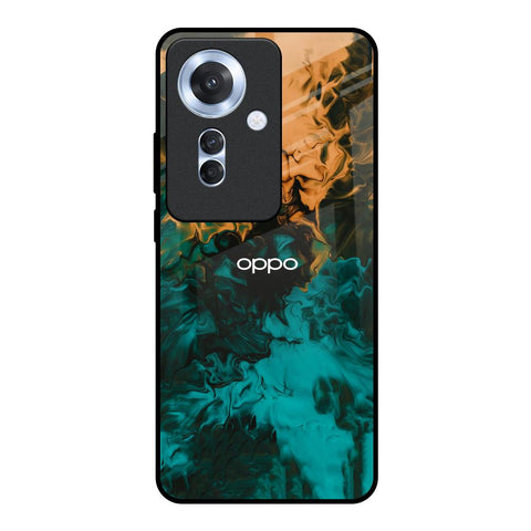 Watercolor Wave Glossy Case for Oppo F25 Pro 5G