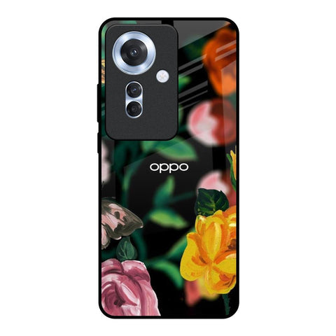 Flowers & Butterfly Glossy Case for Oppo F25 Pro 5G