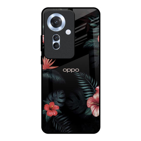 Tropical Art Flower Glossy Case for Oppo F25 Pro 5G