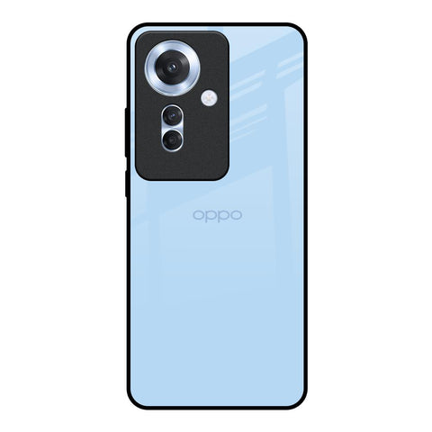 Pastel Sky Blue Glossy Case for Oppo F25 Pro 5G