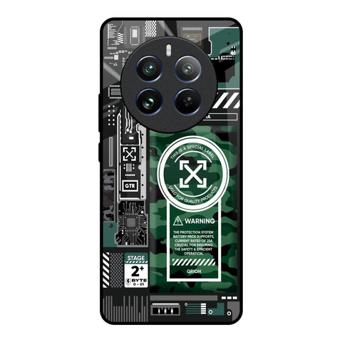 Green Camo Circuit Glossy Case for Realme 12 Pro 5G
