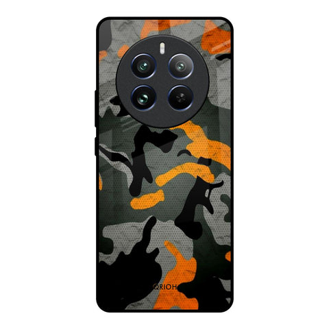 Camouflage Orange Glossy Case For Realme 12 Pro 5G