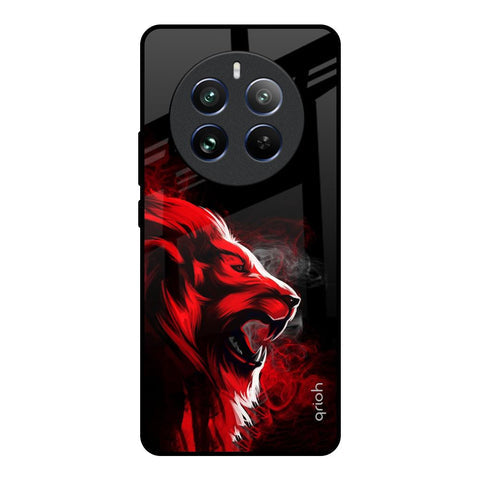 Red Angry Lion Glossy Case for Realme 12 Pro 5G