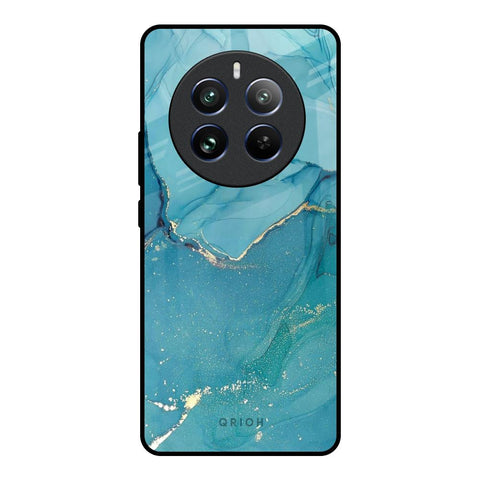 Blue Golden Glitter Glossy Case for Realme 12 Pro 5G