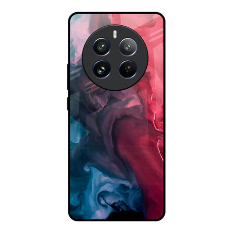 Blue & Red Smoke Glossy Case for Realme 12 Pro 5G