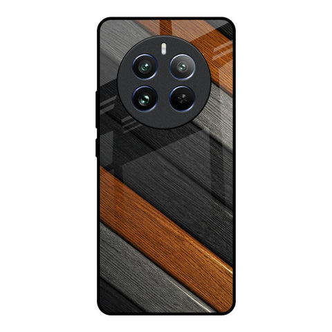 Tri Color Wood Glossy Case for Realme 12 Pro 5G