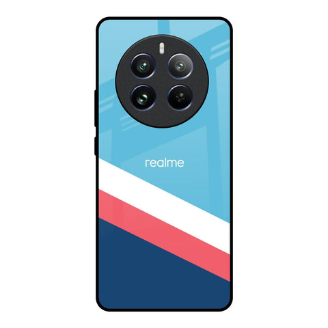 Pink & White Stripes Glossy Case For Realme 12 Pro 5G