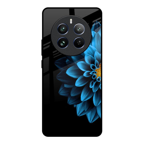 Half Blue Flower Glossy Case for Realme 12 Pro Plus 5G