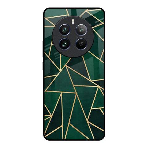 Abstract Green Glossy Case For Realme 12 Pro Plus 5G