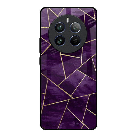 Geometric Purple Glossy Case For Realme 12 Pro Plus 5G