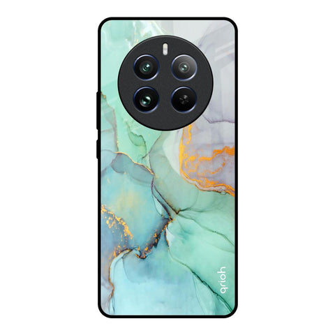 Green Marble Glossy Case for Realme 12 Pro Plus 5G