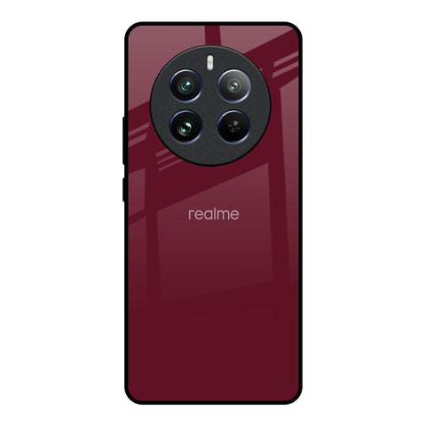 Classic Burgundy Glossy Case for Realme 12 Pro Plus 5G