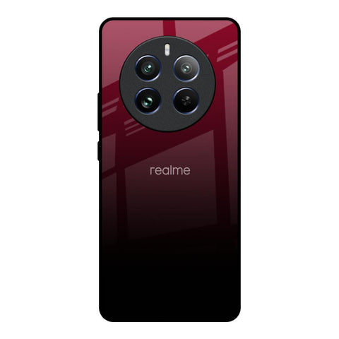 Wine Red Glossy Case For Realme 12 Pro Plus 5G