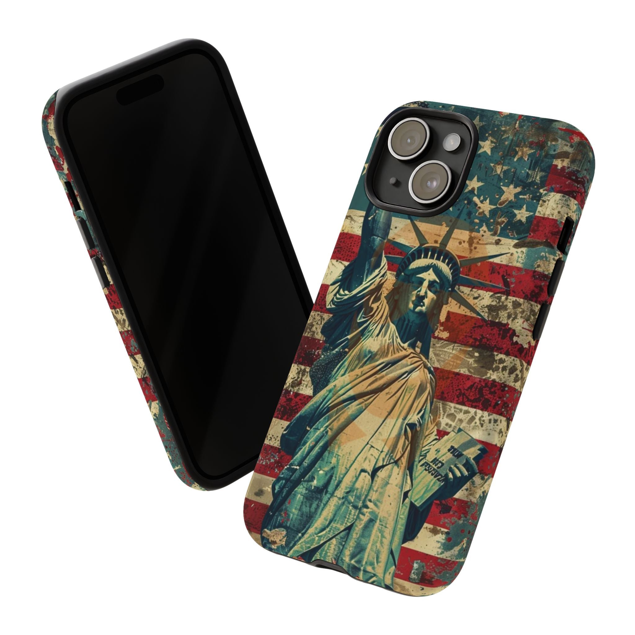 Vintage Liberty Premium Tough Shining Phone Case (Double Layer) Available For All iPhone Models