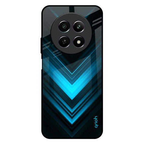 Vertical Blue Arrow Glossy Case For Realme 12 5G
