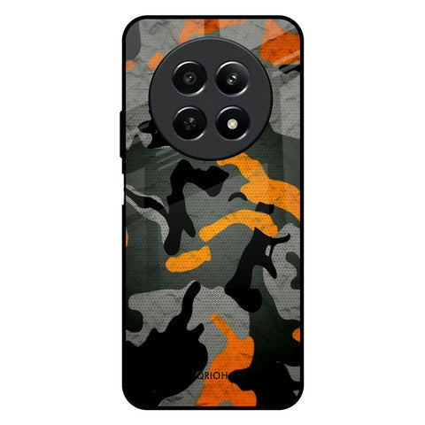 Camouflage Orange Glossy Case For Realme 12 5G