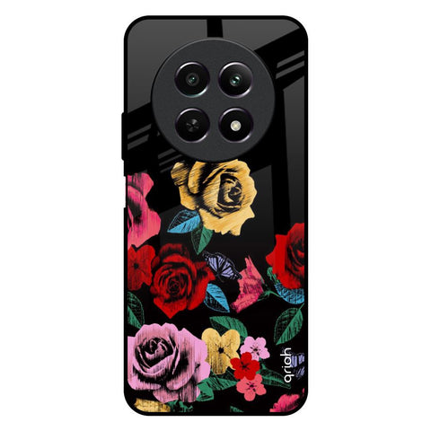 Floral Decorative Glossy Case For Realme 12 5G