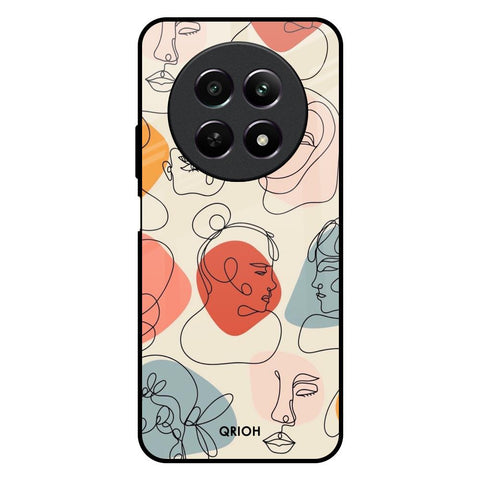 Abstract Faces Glossy Case for Realme 12 5G
