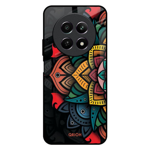Retro Gorgeous Flower Glossy Case for Realme 12 5G