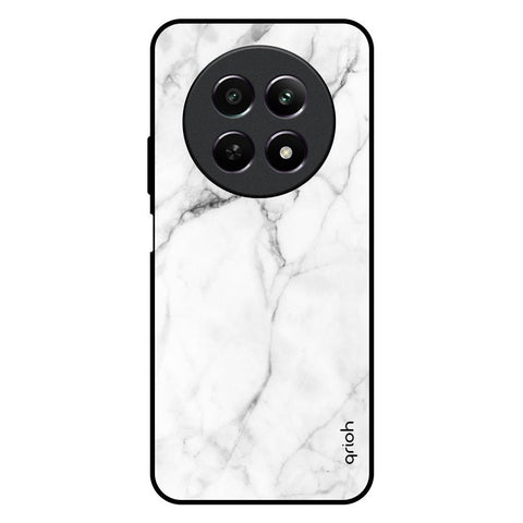 Modern White Marble Glossy Case for Realme 12 5G