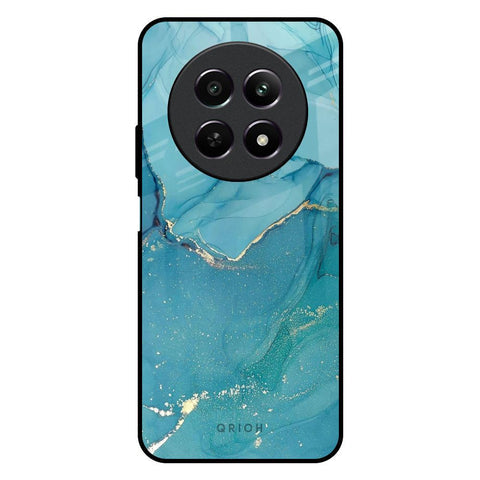 Blue Golden Glitter Glossy Case for Realme 12 5G