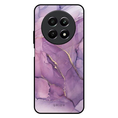 Purple Gold Marble Glossy Case for Realme 12 5G