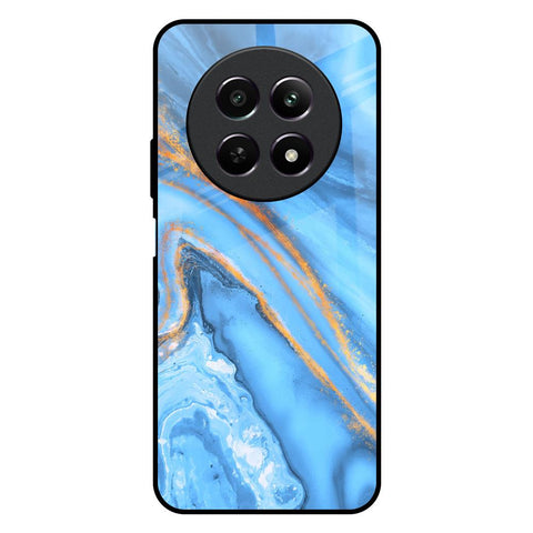 Vibrant Blue Marble Glossy Case for Realme 12 5G