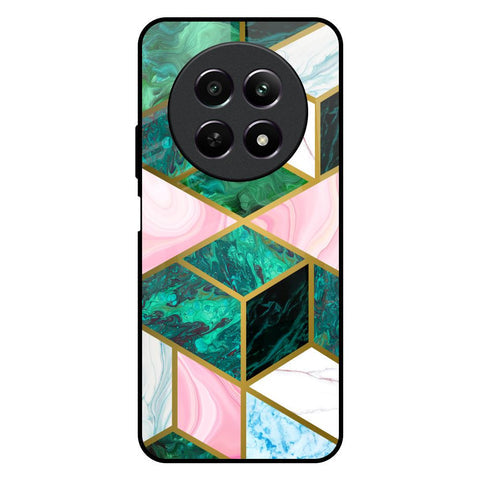 Seamless Green Marble Glossy Case for Realme 12 5G