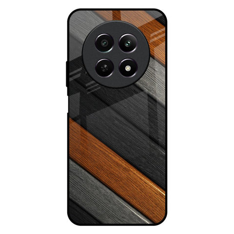Tri Color Wood Glossy Case for Realme 12 5G