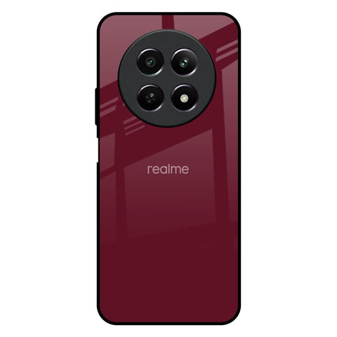 Classic Burgundy Glossy Case for Realme 12 5G